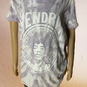 Karl Ferris Collection Lavender Tie-dye Jimmy Hendrix Band Tee